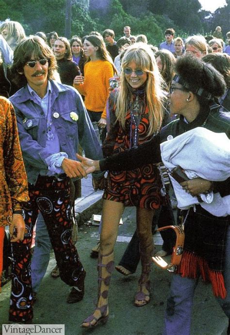 Hippies In The 60s Fashion Festivals Flower Power