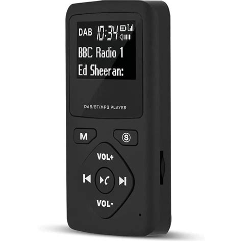 Radio Dab Portable Récepteur Radio Numérique De Poche Dab Dab Prise En