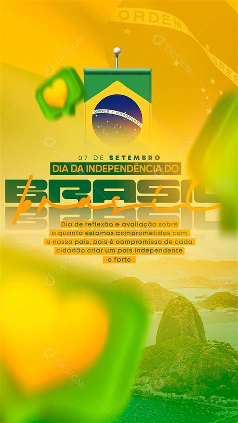 Social Media De Setembro Dia Da Independ Ncia Do Brasil Psd Edit Vel