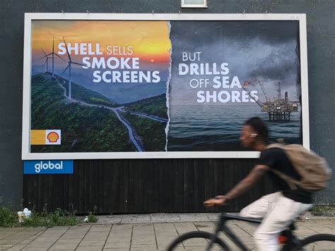 Hacked Billboards Protest Shells Dodgy PR Tactics In Climate Protest