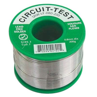 SRW LF 080 200 Lead Free Solder 0 8mm 200g Roll