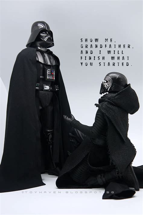 Toyhaven Comparison Of Hot Toys Kylo Ren With Darth Vader Darth Maul Tyranus Asajj Ventress