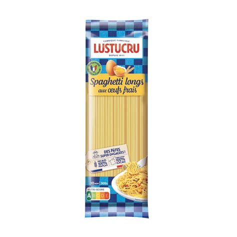 Pâtes Spaghetti aux oeufs LUSTUCRU le paquet de 500g à Prix Carrefour