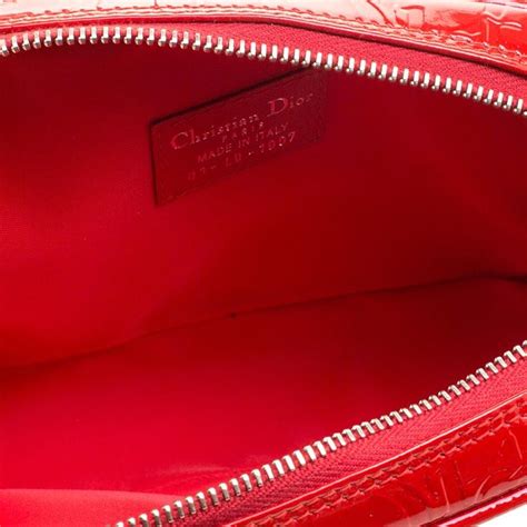 Dior Red Patent Leather Trousse Cosmetic Bag For Sale At 1stdibs Dior