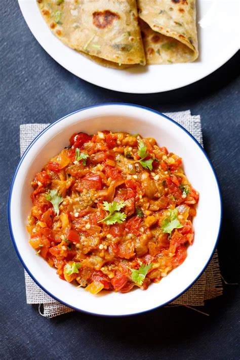 Baingan Bharta Recipe Indian Mashed Eggplant