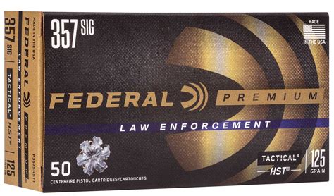 FEDERAL HST 357SIG 125 GRAIN TACTICAL HOLLOW POINT