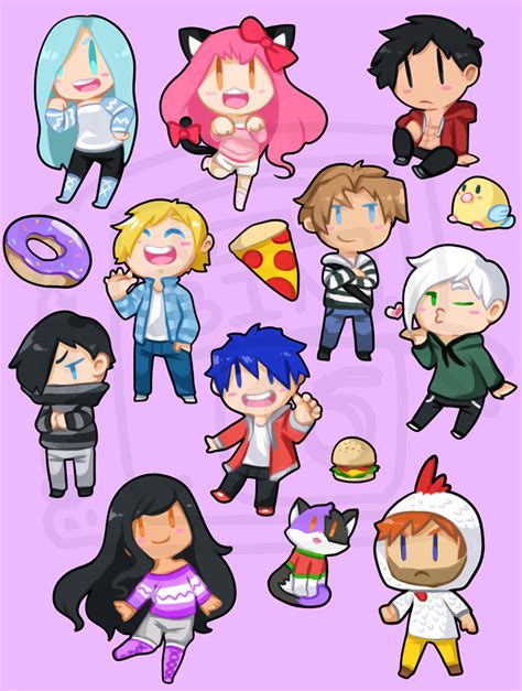 So Many Chibis By Binoftrash Aphmau Crews Fanarts Aphmau Aphmau