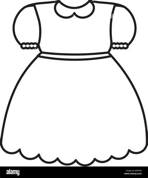 Dress Black And White Clipart