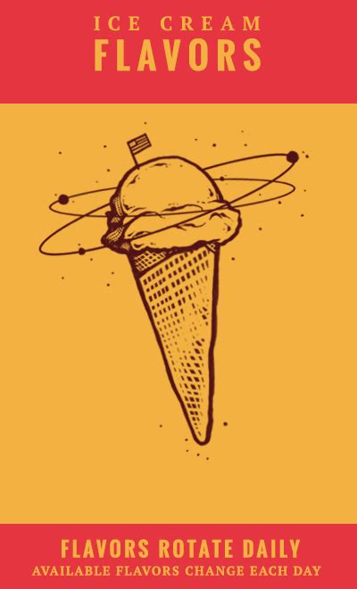 Flavors & Menu - Rocket Ice Cream