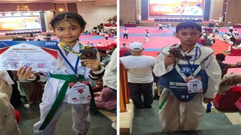 Atlet Taekwondo Polda Sumsel Borong Medali Emas Dan Perak Di