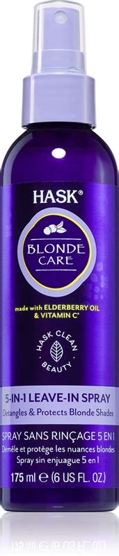 HASK Blonde Care in Leave In Spray nenuplaunamasis purškiklis šviesiems plaukams notino lt