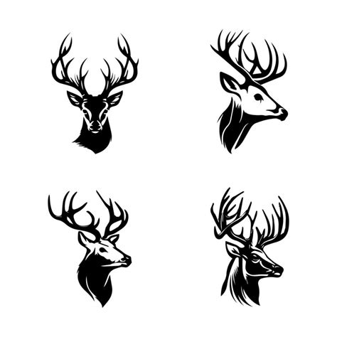 Add A Touch Of Grace To Your Project With Our Deer Logo Silhouette