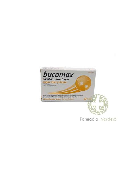 BUCOMAX 24 PASTILLAS PARA CHUPAR SABOR MIEL Y LIMON