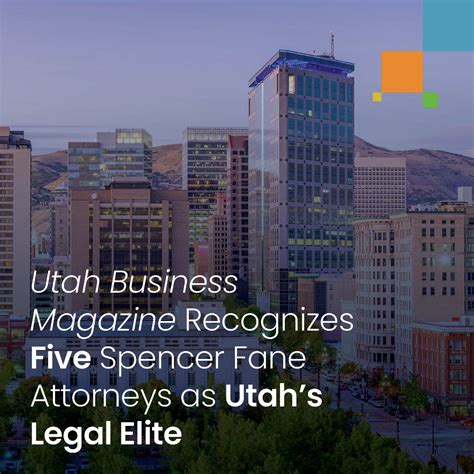 Utah Business Magazine Recognizes Five Spencer Fane Attorneys As Utahs