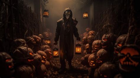 Premium AI Image | the zombie's walk a tale of halloween terror ...