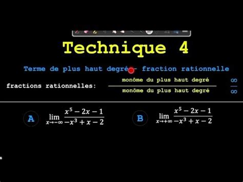 Technique Terme De Plus Haut Degr Fraction Rationnelle Youtube