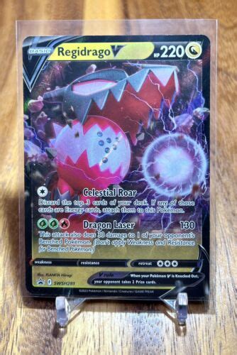 Regidrago V Swsh Swsh Black Star Promos Ultra Rare Holo Pokemon Card