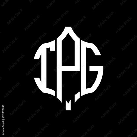 TPG letter logo. TPG best black background vector image. TPG Monogram ...