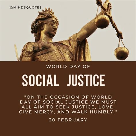 World Day Of Social Justice Quotes Wishes Messages