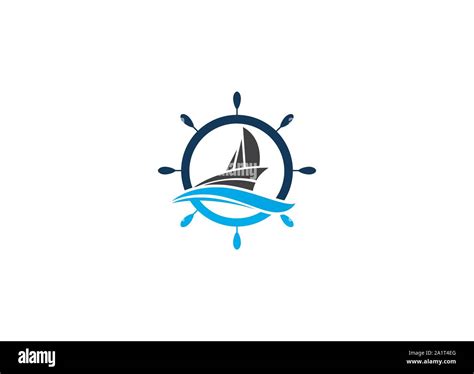 Kreuzfahrtschiff Logo Vorlage Vektor Icon Abbildung Logo Design