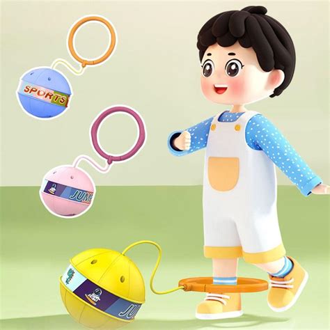 Мяч для пропуска лодыжки на одну ногу, мигающий мяч для прыжков на ...
