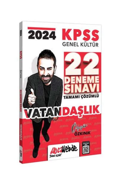 2024 KPSS GK Vatandaşlık Tamamı Çözümlü 22 Deneme Sınavı HOCA WEBDE