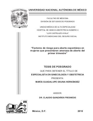 Factores de riesgo para aborto espontáneo en mujeres que presentaron