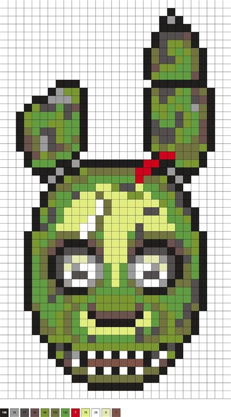 Fnaf Perler Beads Five Nights At Freddys Pixel Drawing Easy Pixel Art Pixel Art Pattern