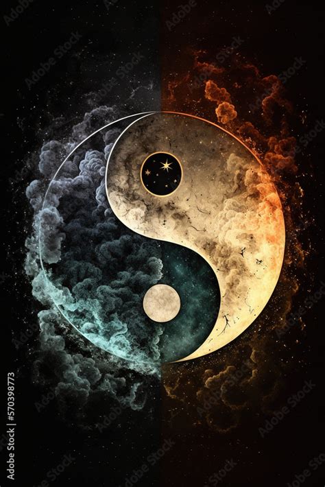 Yin Yang Symbol Day And Night Style Yin Yang Symbol Series Yin Yang