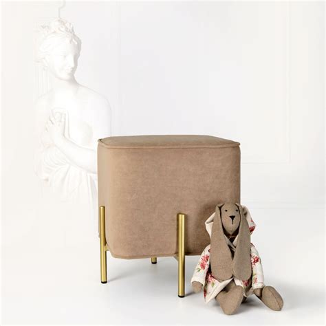 Пуф SAMOYLOV MEBEL Пуф105нз_SAMOYLOV MEBEL., Велюр искусственный, 35х35 ...