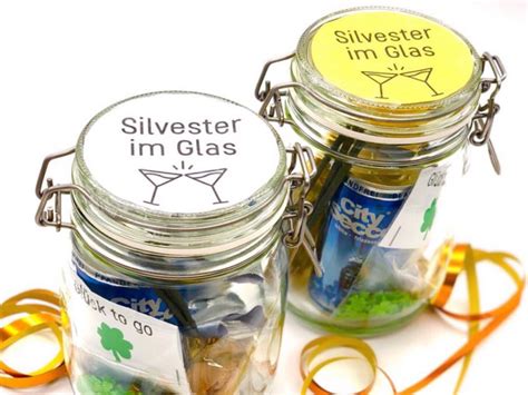 DIY Idee für ein einfaches Gastgeschenk oder Silvester Mitbringsel