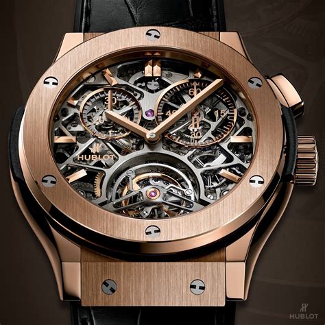 Hublot Classic Fusion Tourbillon Skeleton King Gold Watch Watches