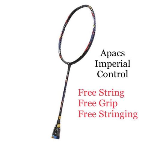 Racket Apacs Imperial Control U Free String Grip Stringing