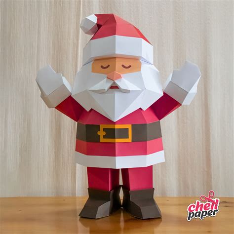 Santa Claus, Paper Santa Claus, Christmas, Papercraft Santa Claus, Elf ...