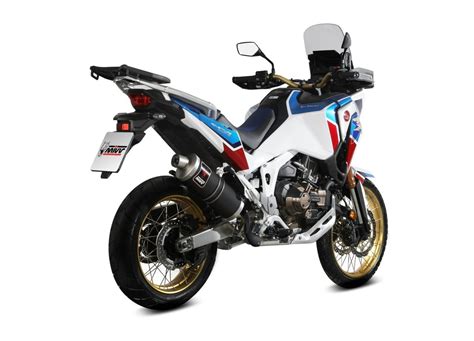 Échappement homologué Mivv DAKAR en Acier noir pour HONDA CRF 1100 L