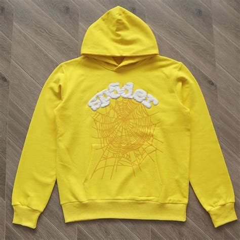 Yellow Spider Hoodie Depop