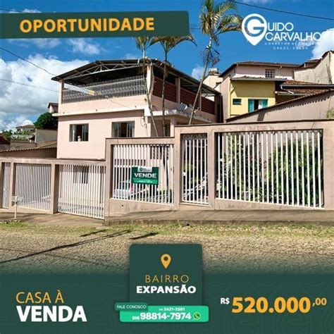 Casa Para Venda Guanh Es Mg Bairro Expans O Dormit Rios Sendo