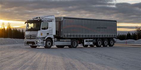 Mercedes Benz Trucks Tests Electric Prototypes In Finland