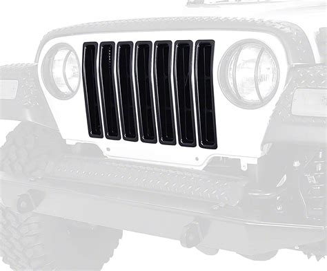 Outland Jeep Wrangler Grille Inserts Black 391130603 97 06 Jeep Wrangler Tj Free Shipping