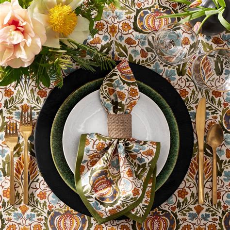 Williams Sonoma X Morris And Co Little Chintz Tablecloth Williams Sonoma