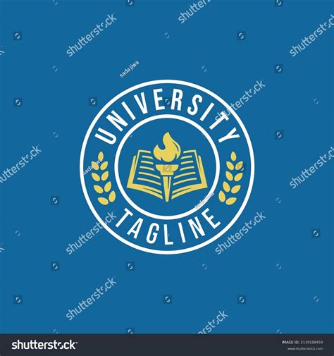 School Emblem Logo Design Vector Illustration Stock Vector (Royalty ...