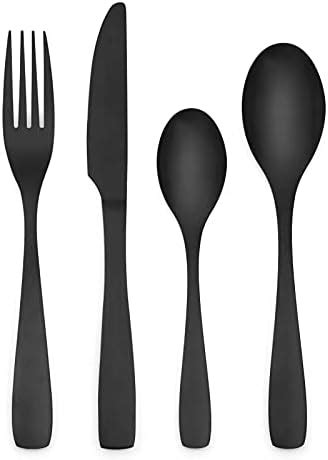 Berglander Piece Titanium Black Plated Stainless Steel Cutlery Set