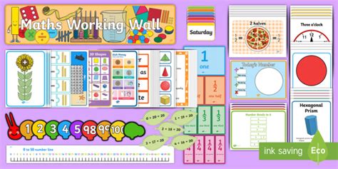 Maths Working Wall KS1 Display Pack Teacher Made