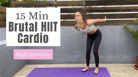 Min Brutal Hiit Cardio Workout High Intensity Youtube