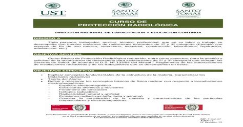 Curso De ProtecciÓn RadiolÓgica  · ProtecciÓn Radiologica Operacional Parámetros De Seguridad