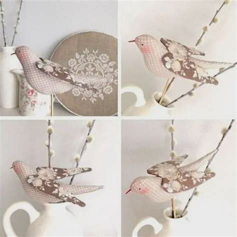 Птички из ткани