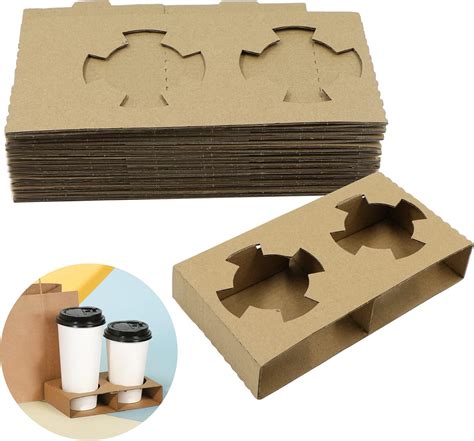 Porte Gobelets Bouteilles Carton Kraft Gobelet En Papier Isolation