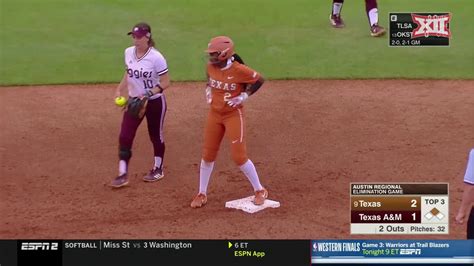 Texas vs Texas A&M NCAA Softball Highlights - YouTube