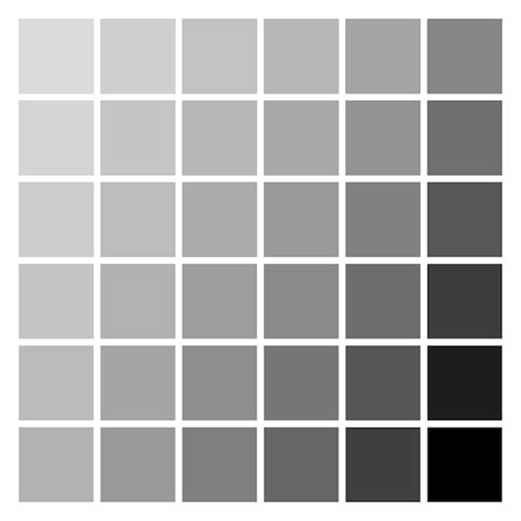 Premium Vector | Shades of Gray Scale Color Palette EPS 10