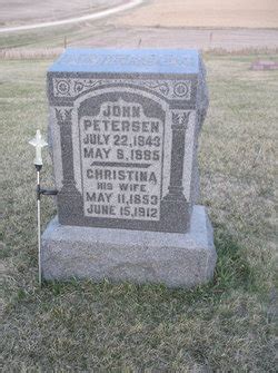 Christina Petersen M Morial Find A Grave